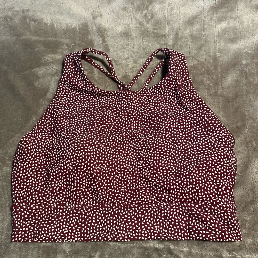 BuffBunny Bossy Vineyard Red, 
Geo Sports Bra, XXLarge
